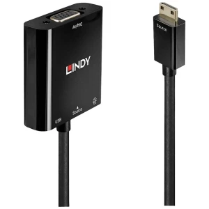 LINDY 38286 HDMI / VGA pretvarač [1x muški konektor mini HDMI tipa c - 1x ženski konektor vga] crna  0.1 m slika