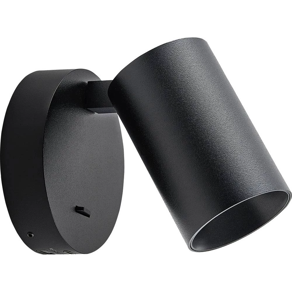 Deko Light Can Tilt rund USB, 1x 7,5 W GU10, Schwarz 341336 nadgradna zidna svjetiljka GU10 7.5 W crna slika