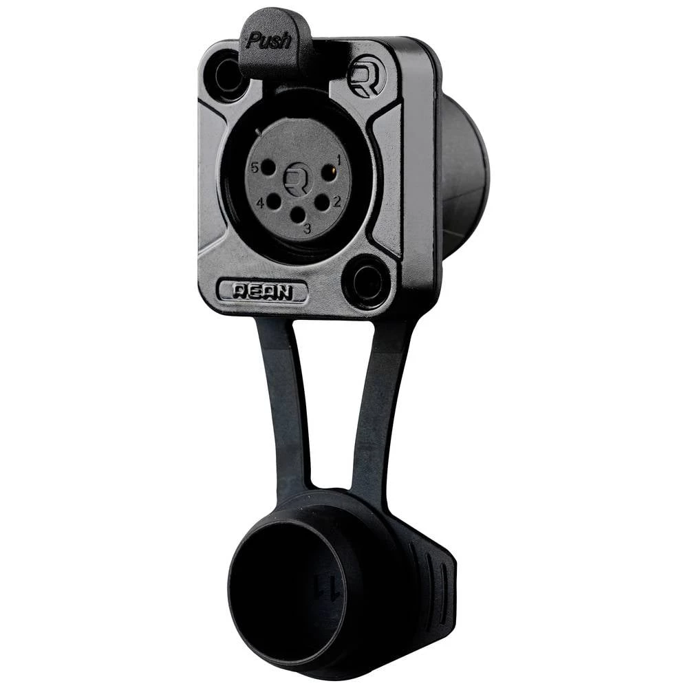 Rean AV RRX5F-Z-012-1 XLR utični konektor ženski, ugradbeni Broj polova (broj): 5  crna 1 St. slika