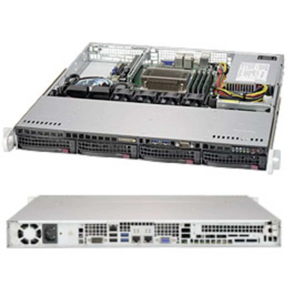 Supermicro SuperChassis 813MFTQC-350CB2 bench table kućište za računala crna slika