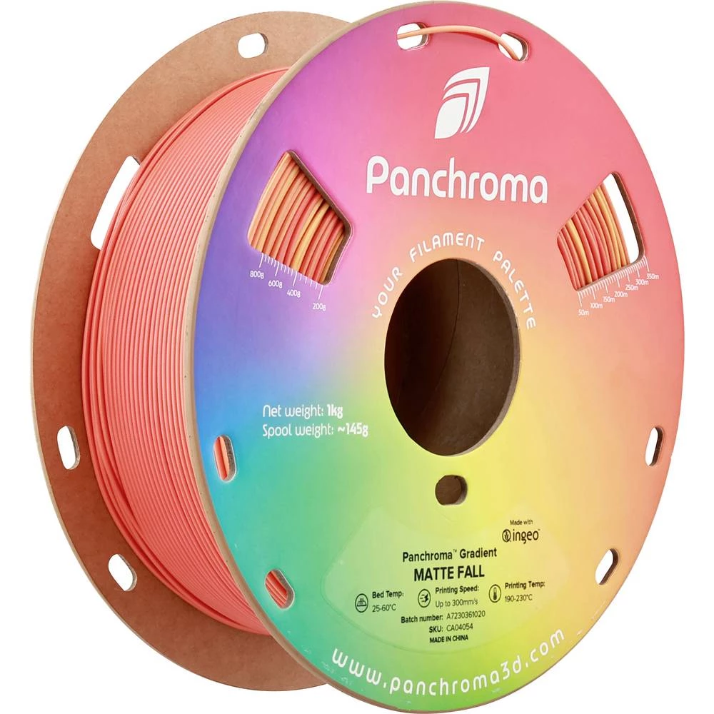 Polymaker CA04054 Panchroma™ Gradient Matte 3D pisač filament PLA višebojni 1.75 mm 1000 g Fall, narančasta, crvena 1 St slika