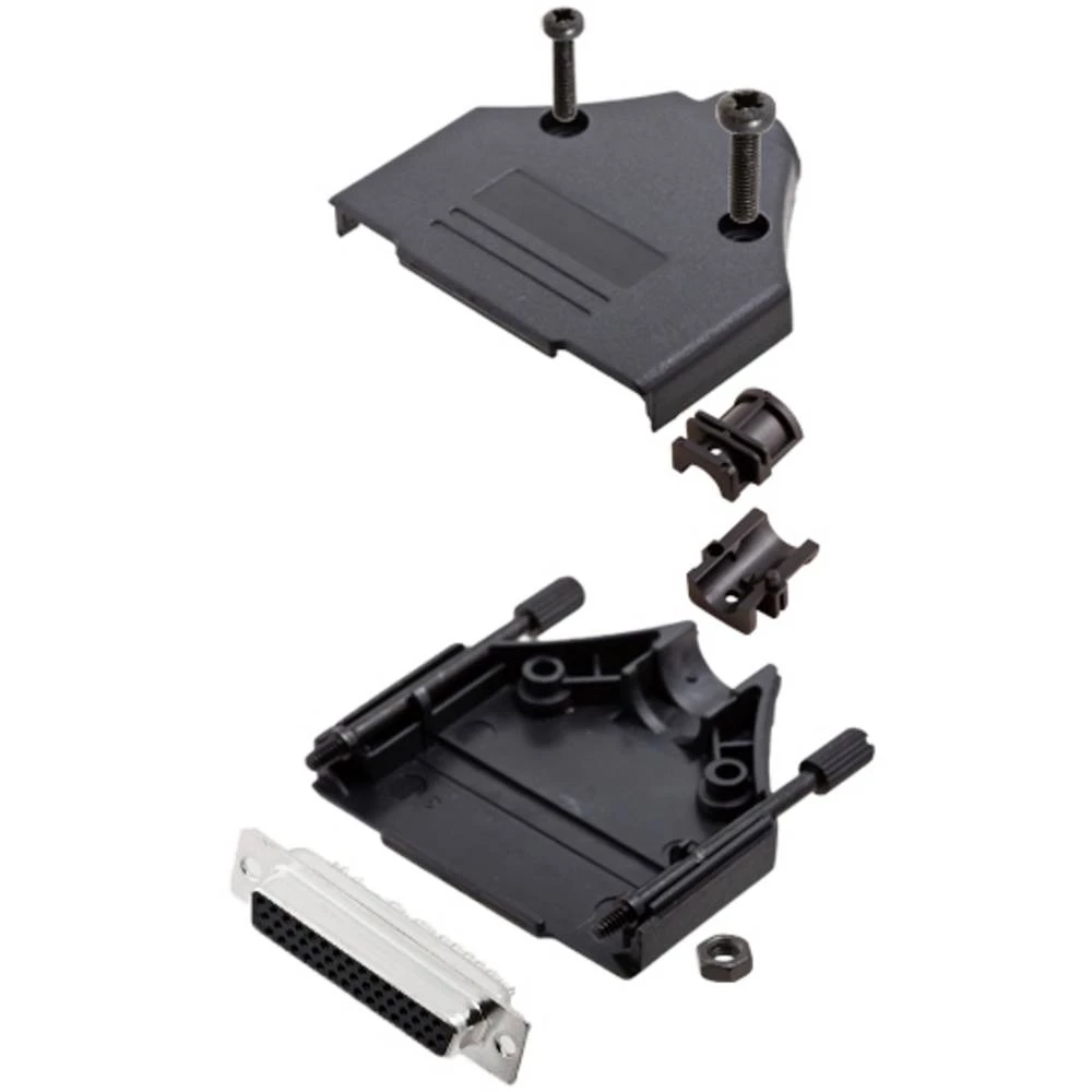 Višestruki ženski konektor D-SUB komplet 180 ° Broj polova: 44 Lemni kup TRU COMPONENTS TCDTPKP25HDS44K 1 ST slika