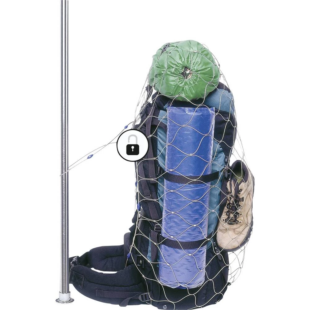 Pacsafe 10190999 kabelski lokot 12 cm plemeniti čelik zaključavanje s kombinacijom brojeva slika