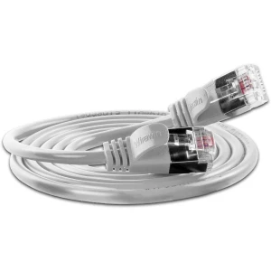 LAN (RJ45) Mreža Priključni kabel CAT 6 U/FTP 0.25 m Bijela Slim Wirewin slika