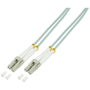 LogiLink FP3LC15 Glasfaser svjetlovodi priključni kabel [1x muški konektor lc - 1x muški konektor lc] 50/125 µ Multimode OM3 15.00 m slika