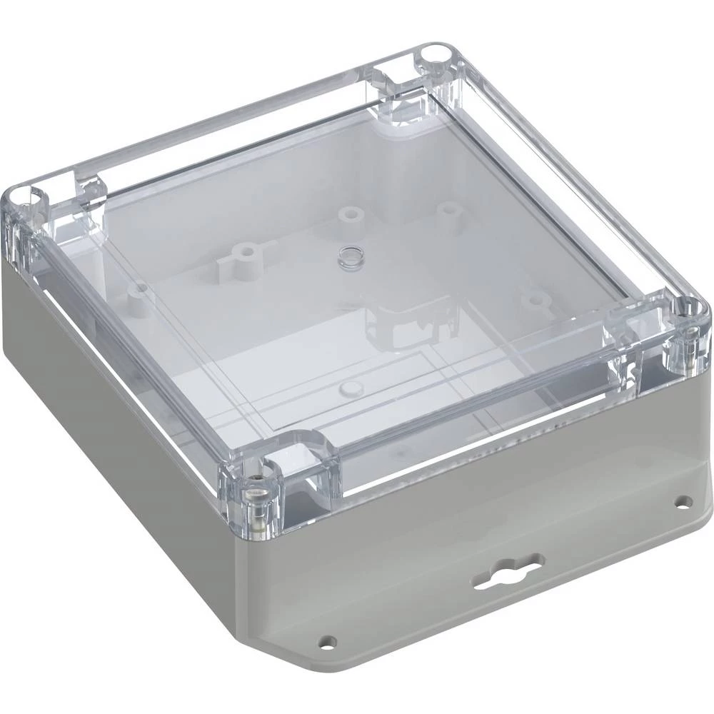 TRU COMPONENTS 6U07121205737 TC-13865300 industrijsko kućište 151.4 x 121.4 x 45 ABS-PC prozirna, svijetlosiva 1 kom. slika