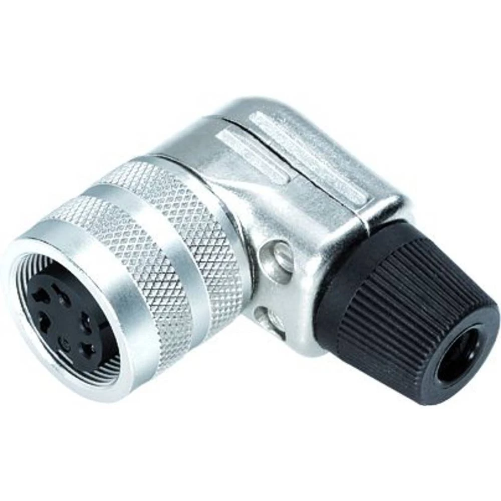 binder 99 0138 10 04-20 kutna utičnica ženski konektor, kutni Ukupan broj polova: 4 Serija (Okrugli utični konektori): 6 slika