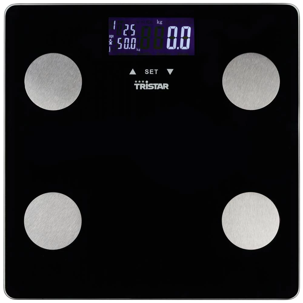 Tristar WG-2442 vaga za analizu tijela digitalni Opseg mjerenja (kg)=150 kg crna slika