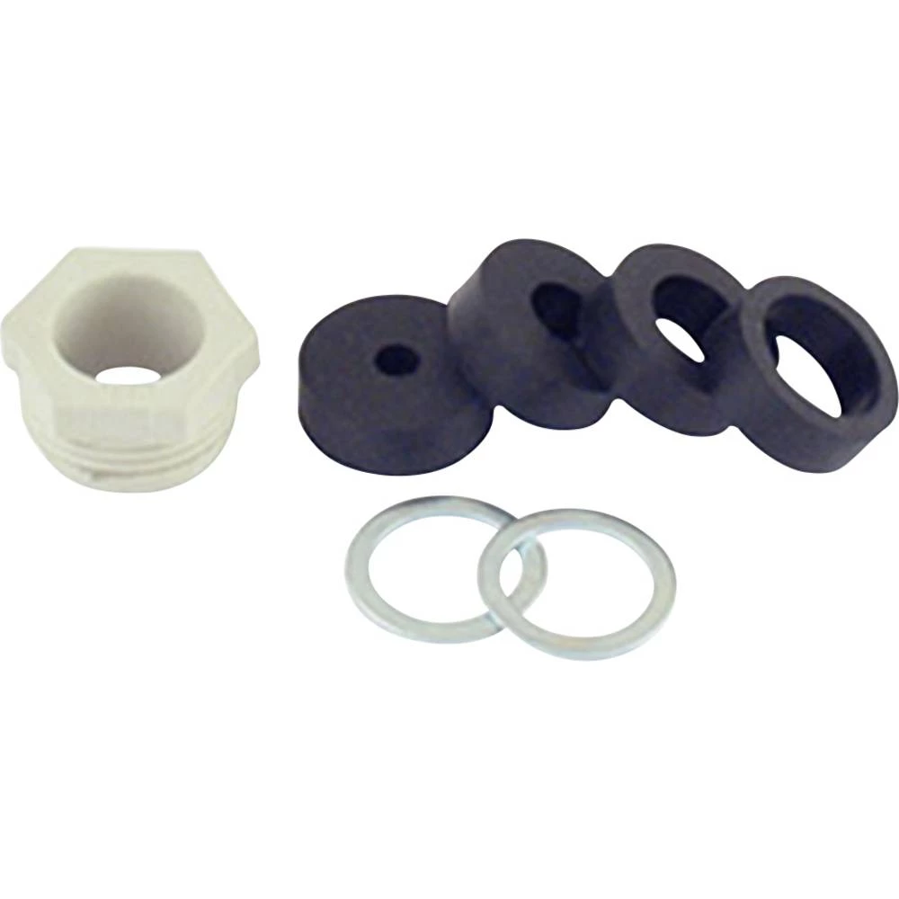 Molex 936000037 GWconnect Plastic Cable Gland, with Washer and Gaskets, M20x1.5 Thread, Grey slika