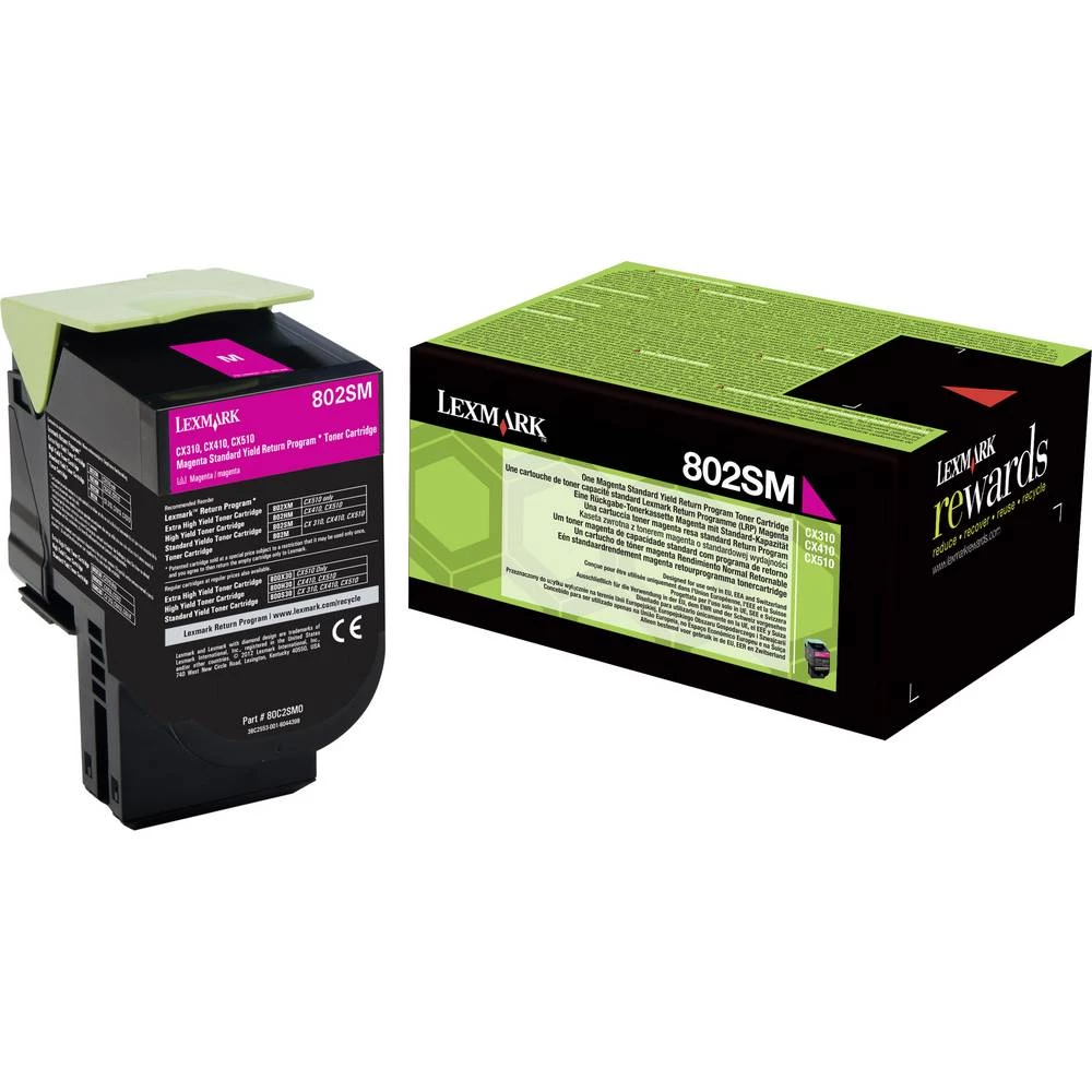 Lexmark toner 802SM original purpurno crven 2000 Stranica 80C2SM0 slika