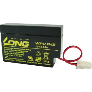 Long WP0.8-12 WP0.8-12 olovni akumulator 12 V 0.8 Ah olovno-koprenasti (Š x V x D) 96 x 62 x 25 mm AMP utičnica nisko samopražnjenje, bez održavanja slika