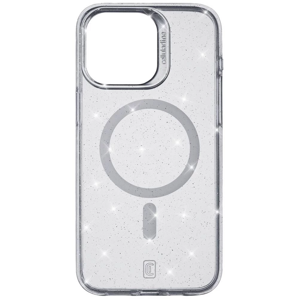 Cellularline Sparkle MagSafe Case MAG stražnji poklopac za mobilni telefon Apple iPhone 15 Pro Max prozirna MagSafe komp slika