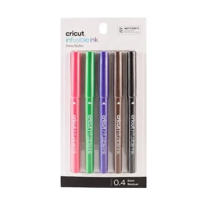 Cricut Explore/Maker Infusible Ink Fine Point 5-Pack Basics set olovki crvena, crna, ljubičasta, smeđa boja, zelena slika