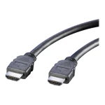 Value HDMI priključni kabel HDMI A utikač 15.00 m crna 11.99.5534 sa zaštitom HDMI kabel