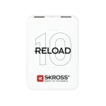 Skross Reload 10 powerbank (rezervna baterija) 10000 mAh  li-ion  bijela prikaz statusa