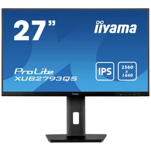 Iiyama XUB2793QS-B1 LED zaslon 68.6 cm (27 palac) Energetska učinkovitost 2021 F (A - G) 2560 x 1440 piksel WQHD 1 ms HDMI™, DisplayPort, slušalice (3.5 mm jack) IPS LED slika