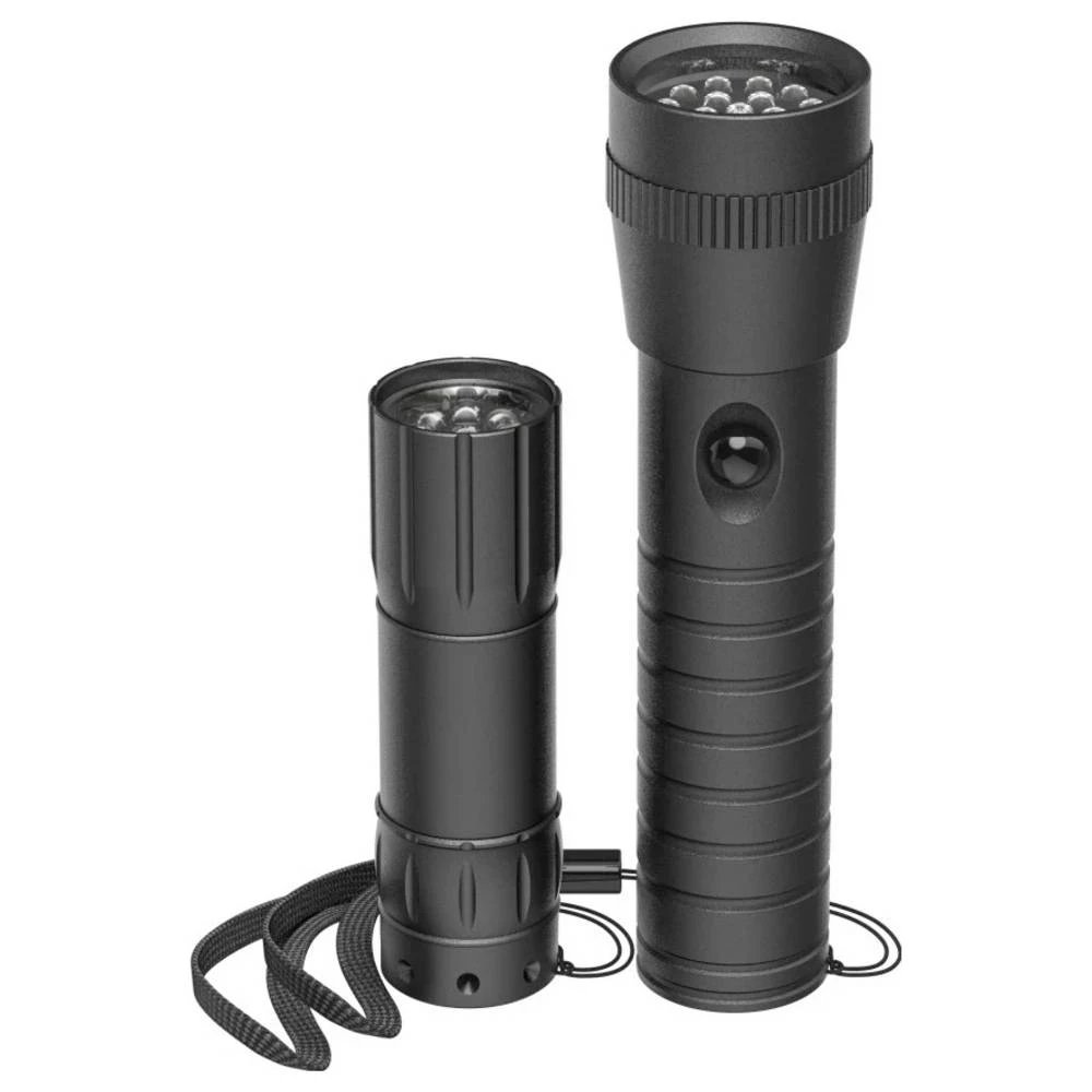 Hama LED-Taschenlampe "FL-DUO", mit Batterien, Aluminium, 2er-Set džepna svjetiljka slika