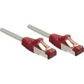 LINDY 47842 RJ45 mrežni kabel, Patch kabel cat 6 S/FTP 10.00 m siva sa zaštitom za nosić 1 St. slika