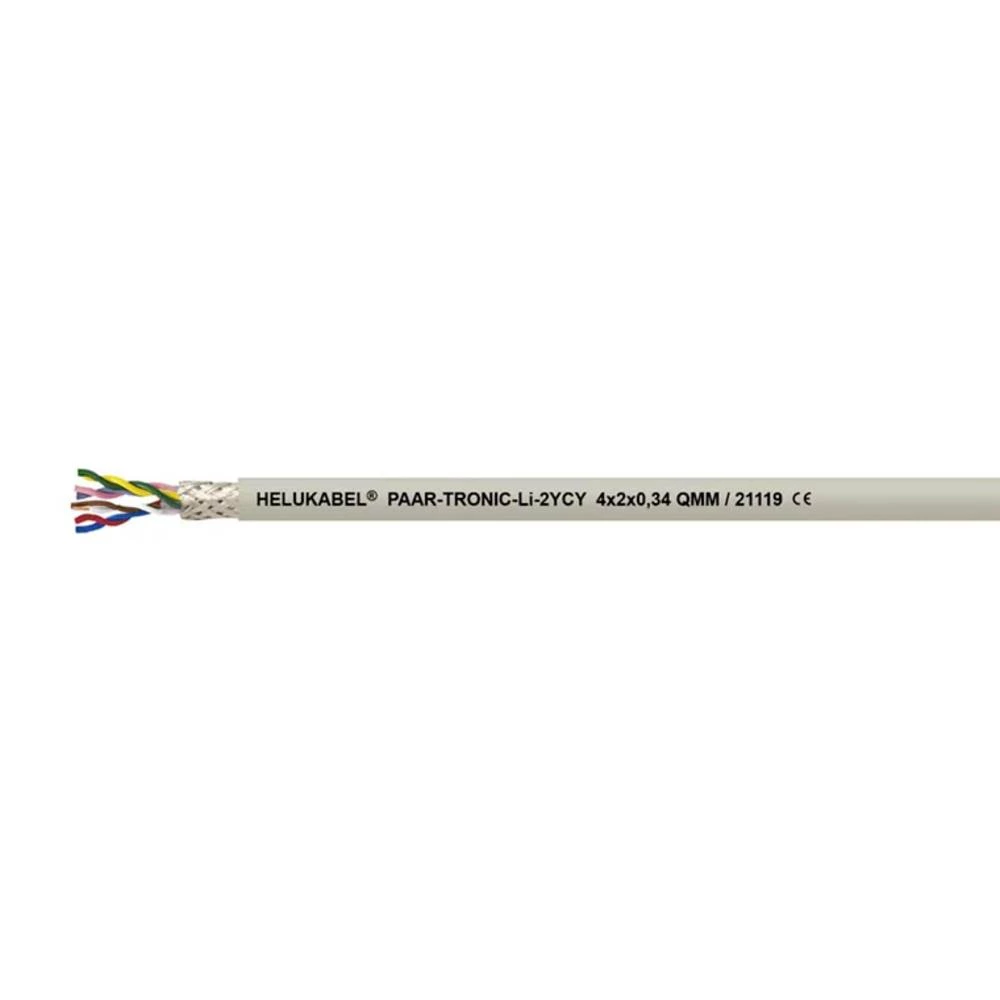 Helukabel 21121-100 podatkovni kabel  10 x 2 x 0.34 mm² siva 100 m slika