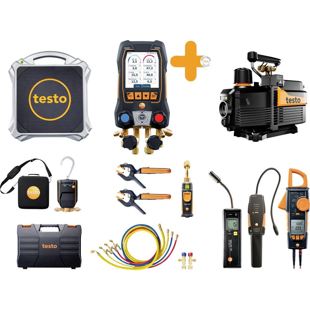 profesionalni set toplinske pumpe testo 558s - set L pritisak, temperatura, vakum slika
