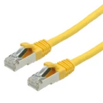 Value 21.99.0713 RJ45 mrežni kabel, Patch kabel cat 6 S/FTP 1.50 m žuta dvostruko zaštićen, bez halogena, vatrostalan 1