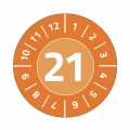 Avery-Zweckform 6944-2021 inspekcijska naljepnica  2021 narančasta samoljepljiva folija, koja se ne može ukloniti (Ø) 30 mm 30 mm   1 Set slika
