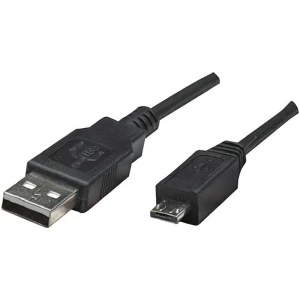 Arduino AG USB 2.0 Priključni kabel [1x Muški konektor USB 2.0 tipa A - 1x Muški konektor USB 2.0 tipa Micro B] 1.80 m Crna slika