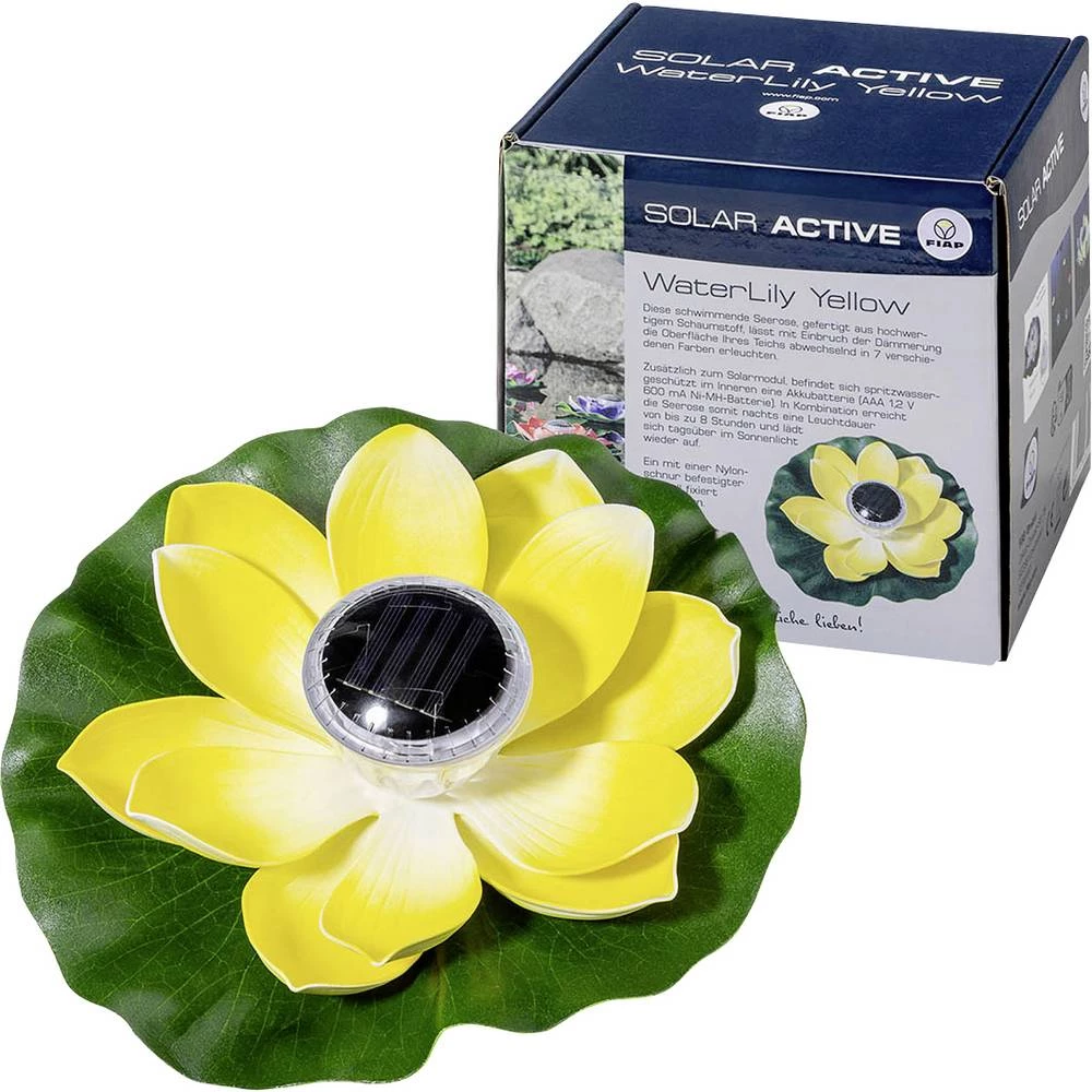 FIAP 3206-3 SOLAR ACTIVE WaterLily Yellow solarno dekorativno svjetlo LED LED fiksno ugrađena žuta slika
