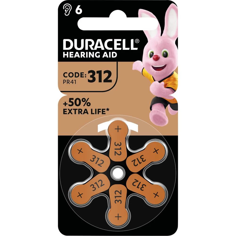 Duracell baterija za slušni aparat ZA 312 1.45 V 1 kom. 160 mAh cink-zračni Batterie slika