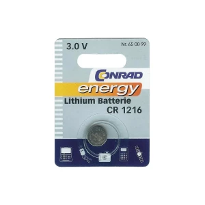 Litijumska dugmasta baterija Conrad energy CR 1216 slika