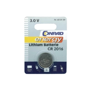 Litijumska dugmasta baterija Conrad energy CR 2016 slika