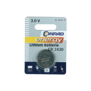 Litijumska dugmasta baterija Conrad energy CR 2430 slika