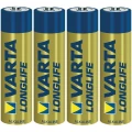 Alkalna mikro baterija VARTA Longlife, komplet od 4 komada slika