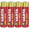 Komplet od 4 alkalne mikro baterije VARTA Max Tech slika