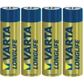 Alkalne mignon baterije VARTA Longlife, komplet od 4 komada slika