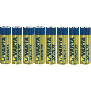 Alkalne mignon baterije VARTA Longlife, komplet od 8 komada slika