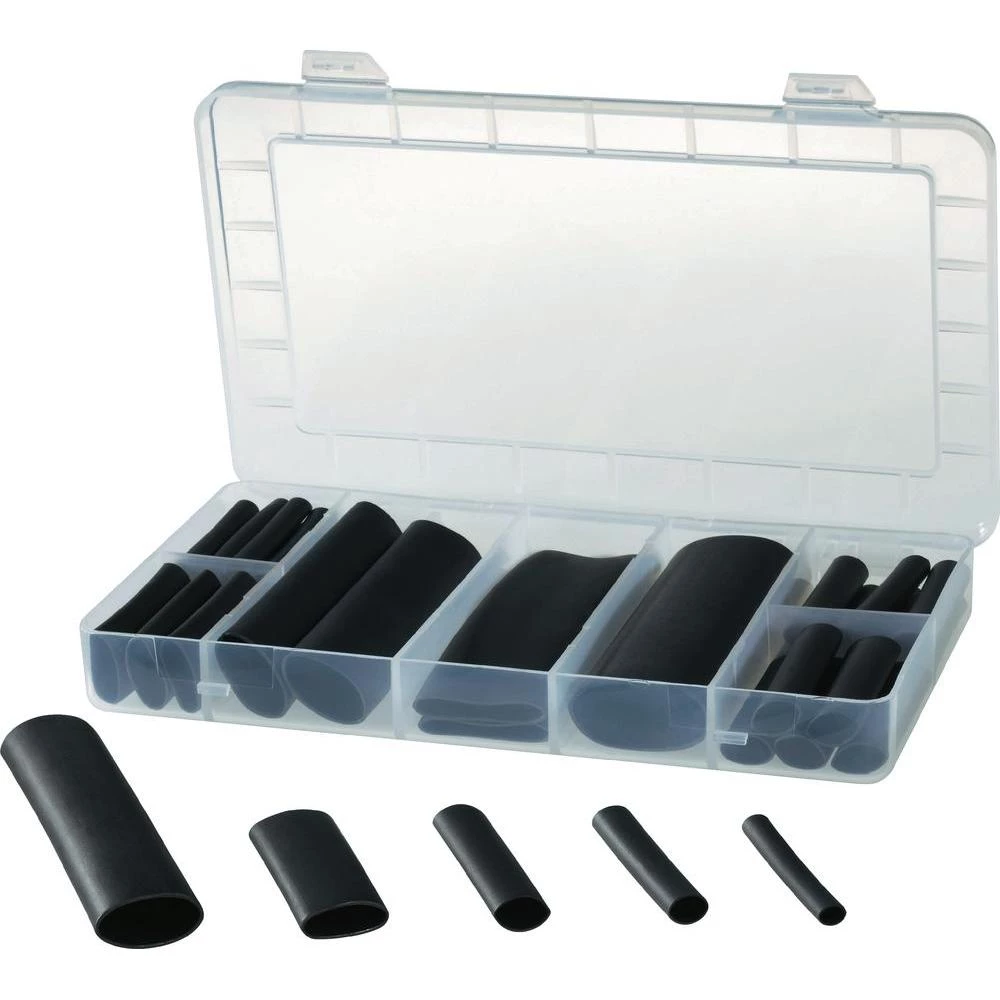 Komplet skupljajućih cijevka,crni slika