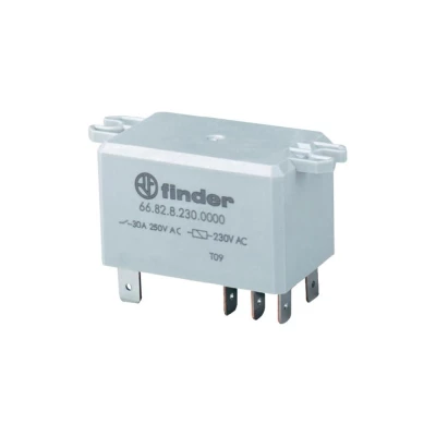 66.82.8.230.0000 | Relè di potenza Finder serie 66 Series, DPDT, bobina 230V ca, Montaggio su flangia | RS 66.82.8.230.0000 | Relè di potenza Finder serie 66 Series, DPDT, bobina 230V ca, Montaggio su flangia | RS
