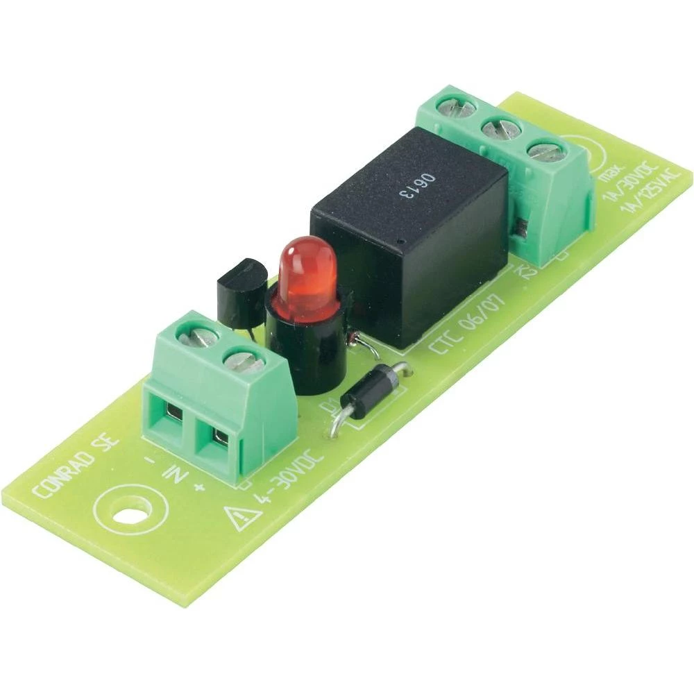 Tiskana pločica za relej REL-PCB4 2, s relejem, 12V/DC, 1x preklopni kontakt, 50
