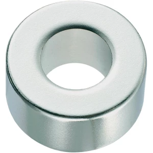 Okrugli magnet NdFeB s rupom,(O x V) 20 mm x 10 mm, N35, remanenca: 1,18-1,24 T slika