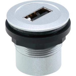 USB ugradbena utičnica 2.0 RRJ_USB_AB, metalna, Schlegel slika