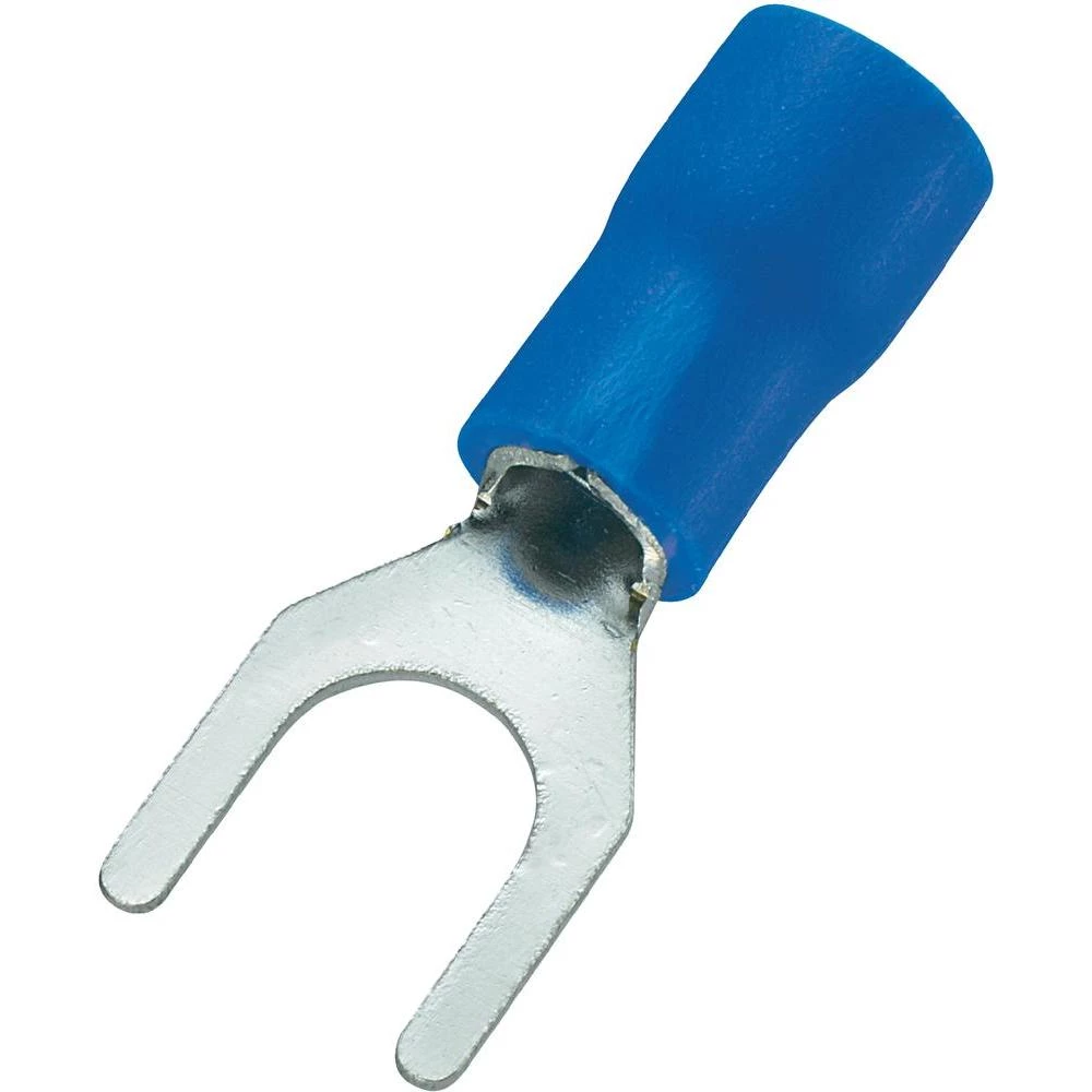 Viličaste kablovske stopice, presjek: 1.5 - 2.5 mm, plavi, Conrad slika