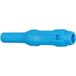 Aksialni ženski konektor SL205-BA 2 mm plavi priključak=stiskanje ili lemljenje
