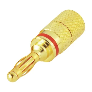 Lamelni banana-utič 4 mm crvenipriključak=vijčani 0103029 BKL Electronic slika