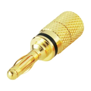 Lamelni banana-utič 4 mm crni priključak=vijčani 0103028 BKLElectronic slika