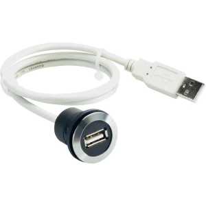 USB ugradbena utičnica 2.0 tipA utičnica ugradbena, bijela,Schlegel slika