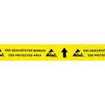 ESD-traka za označevanje tal BJZ C-195 075, (DxŠ) 15 m x 70 mm, žute boje