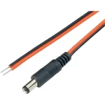 Priključni DC-kabeli utikač, ravan crvena, crna BKL Electronic