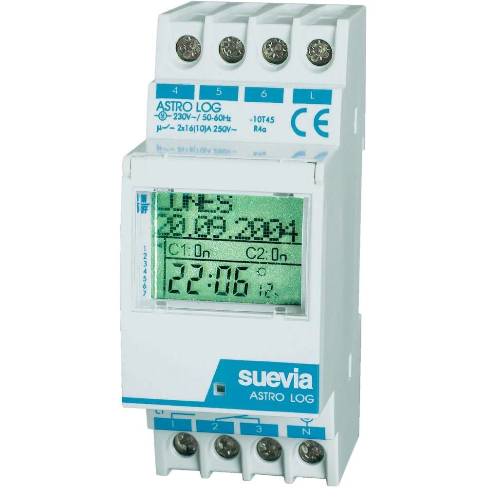Digitalni uklopni sat Astro Log za montažu na profilne šine slika