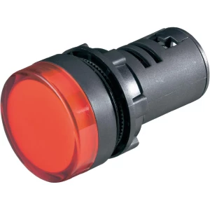 Treptajuća LED Pilot Light 22 mm 58701211 crvena radni napon12 V DC/AC slika
